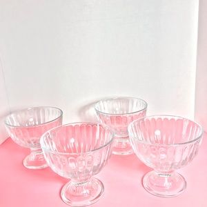 4-Piece Crystal Dessert Dishes